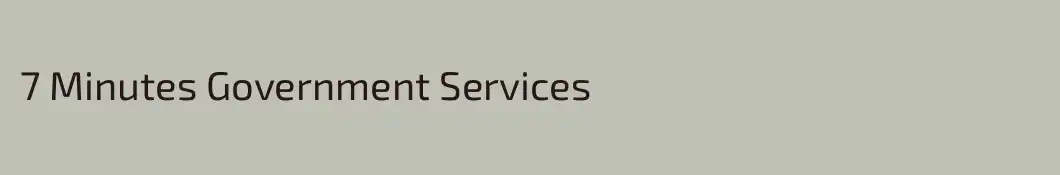 7 Minutes Government Services